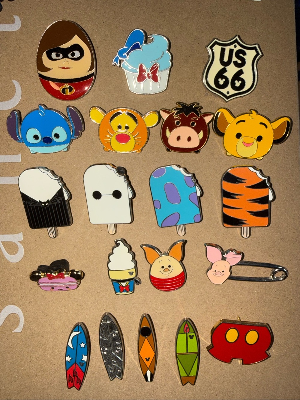 Disney Character Trading Pin Set of 20